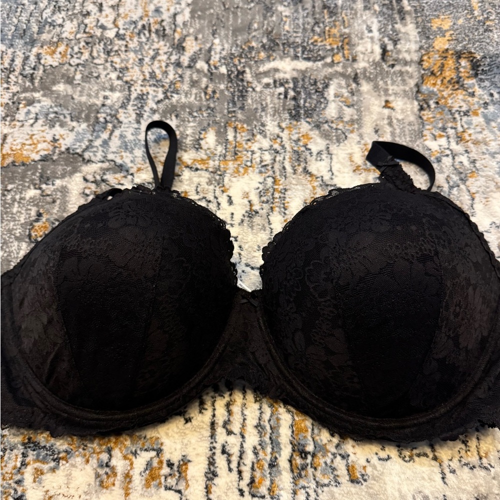 Black Lace Bra